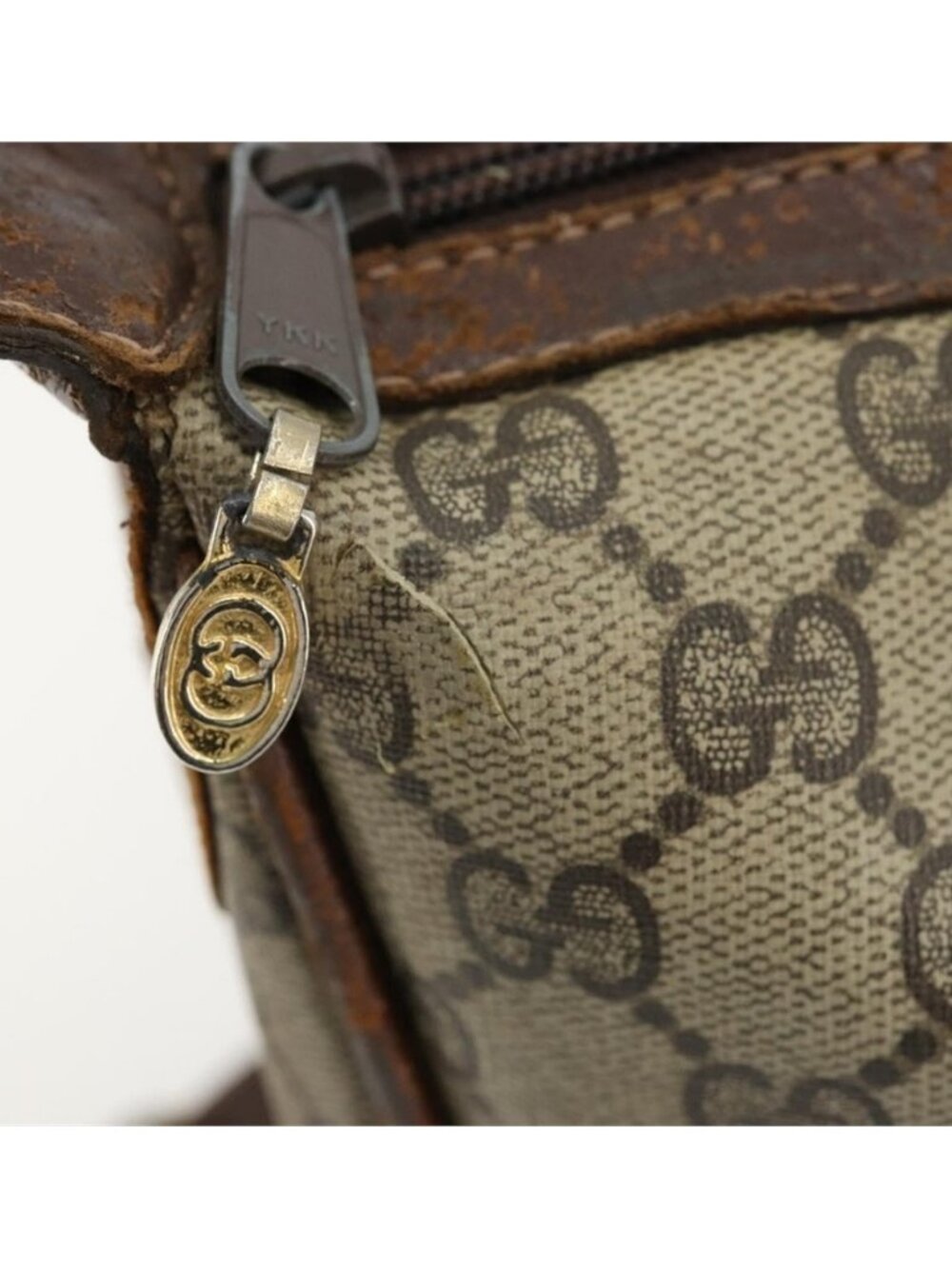 Authentic GUCCI GG Supreme Web Sherry Line Shoulder Bag Beige 10 02 008 - Picture 7 of 16